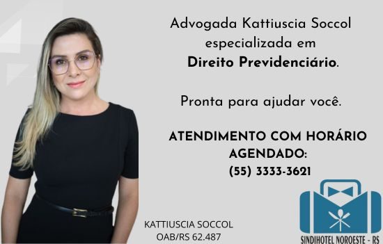 Advogada Kattiuscia Soccol especializada em Direito Previdenciário. Pronta para ajudar você.